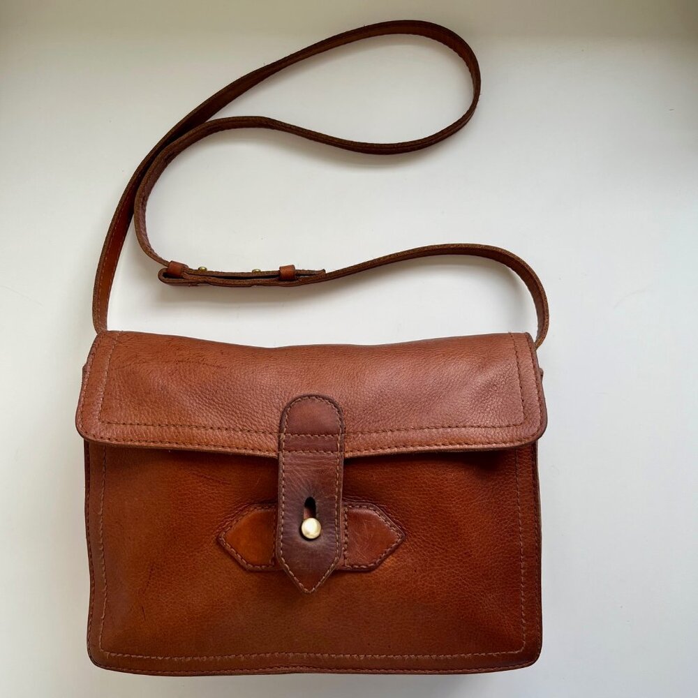 Vintage Madewell "The Sketchbook" Rich Brown Leather Bag - Picture 3 of 13
